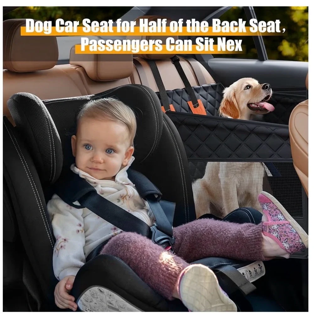 Foldable Puppy🐶Back Seat Extender w Hard Bottom for Dogs🐕Up to 50 lbs